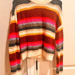 American Eagle Outfitters Colorful Striped Sweater